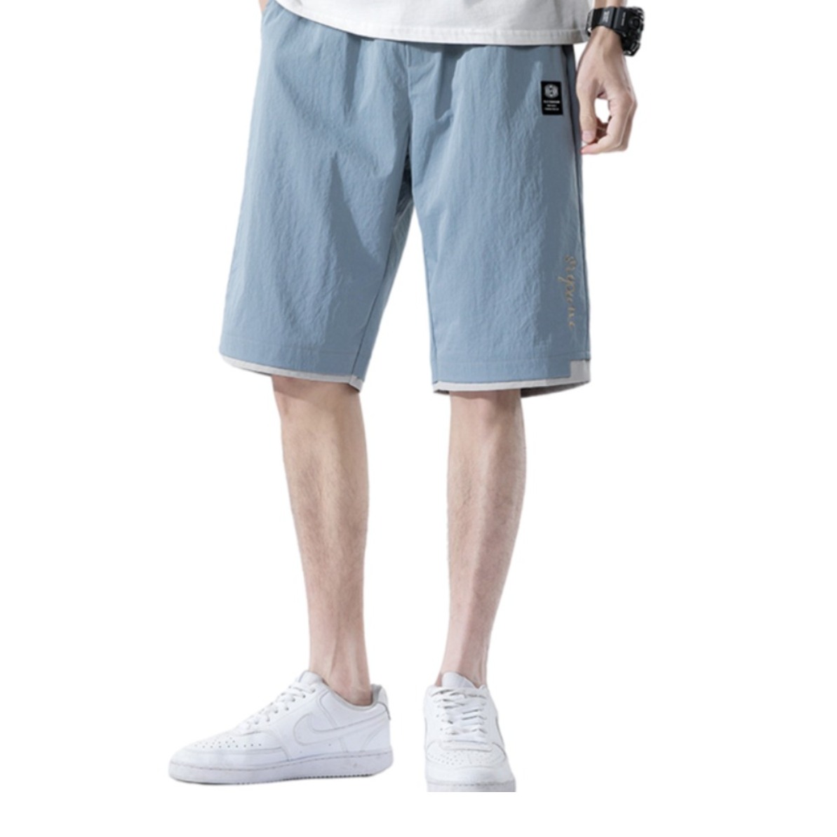 Glemall 百搭宽松直筒休闲短裤