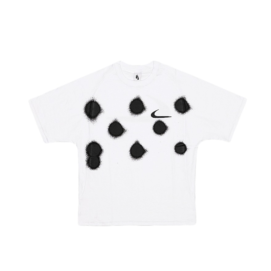 Nike/耐克 x OFF -WHITE 联名款美式涂鸦印花圆领插肩袖短袖 男女同款 CU2477