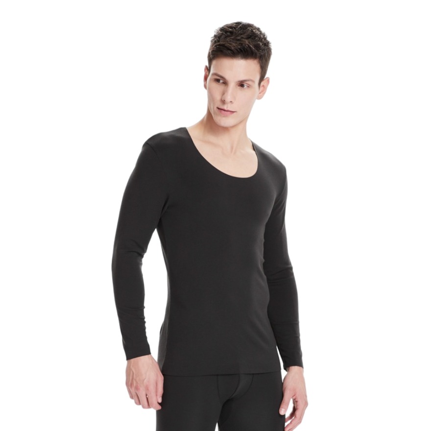 Calvin Klein 无痕U领柔滑长袖内衣 男女同款 NM1688AD