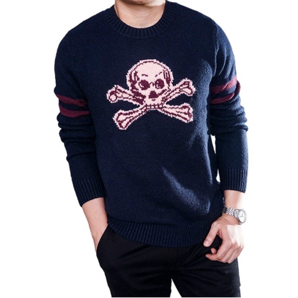 Abercrombie Fitch 套头厚圆领毛针织衫 男女同款