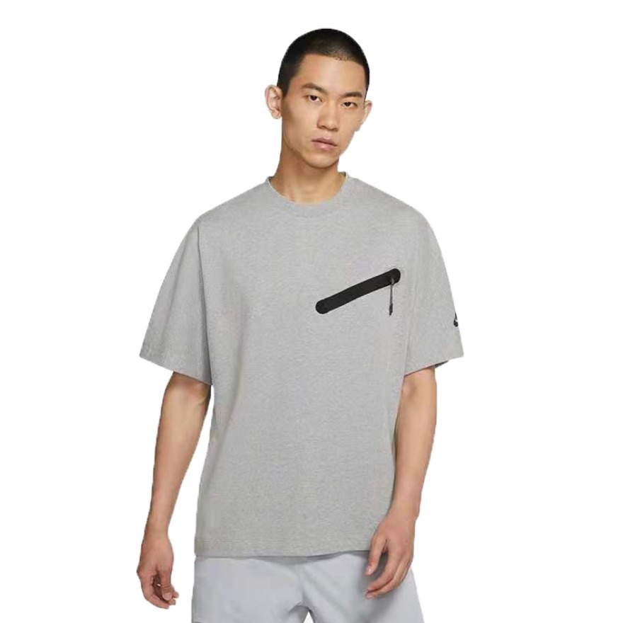Nike 运动圆领拉链口袋短袖T恤 DH7818