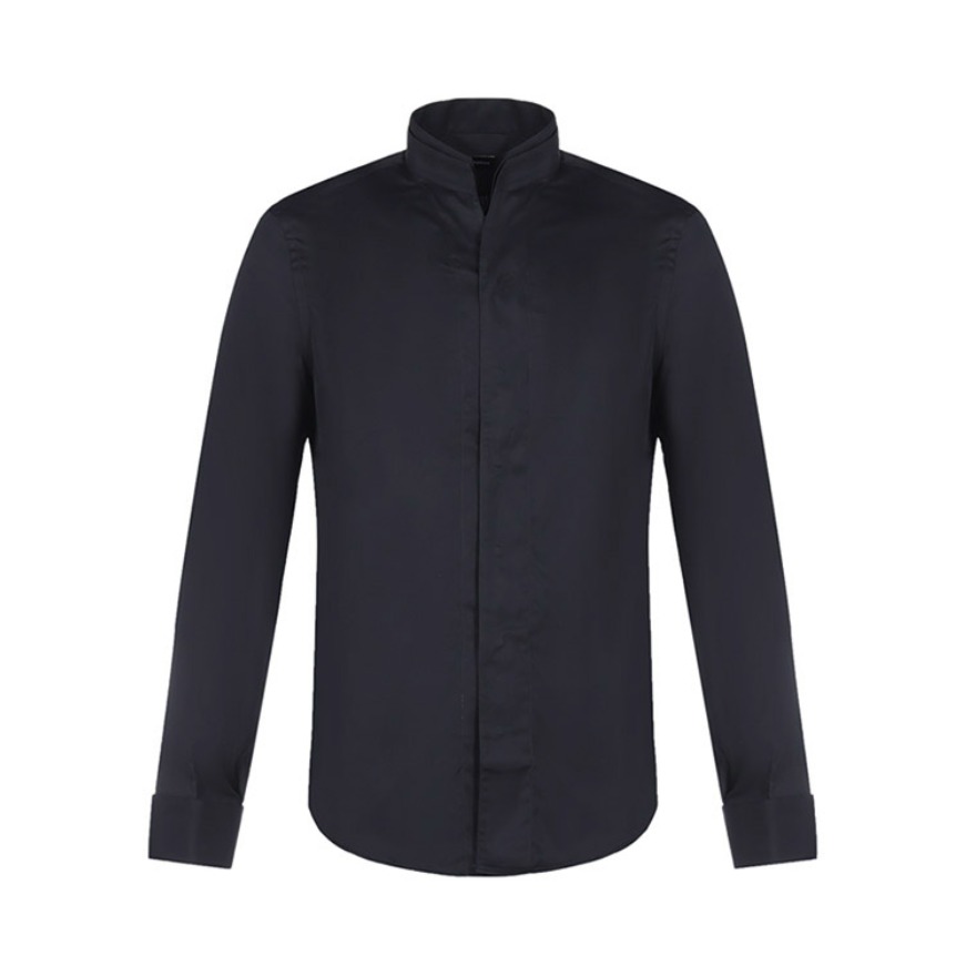 Armani 纯色休闲长袖衬衫 男女同款 A1CC2LA120C