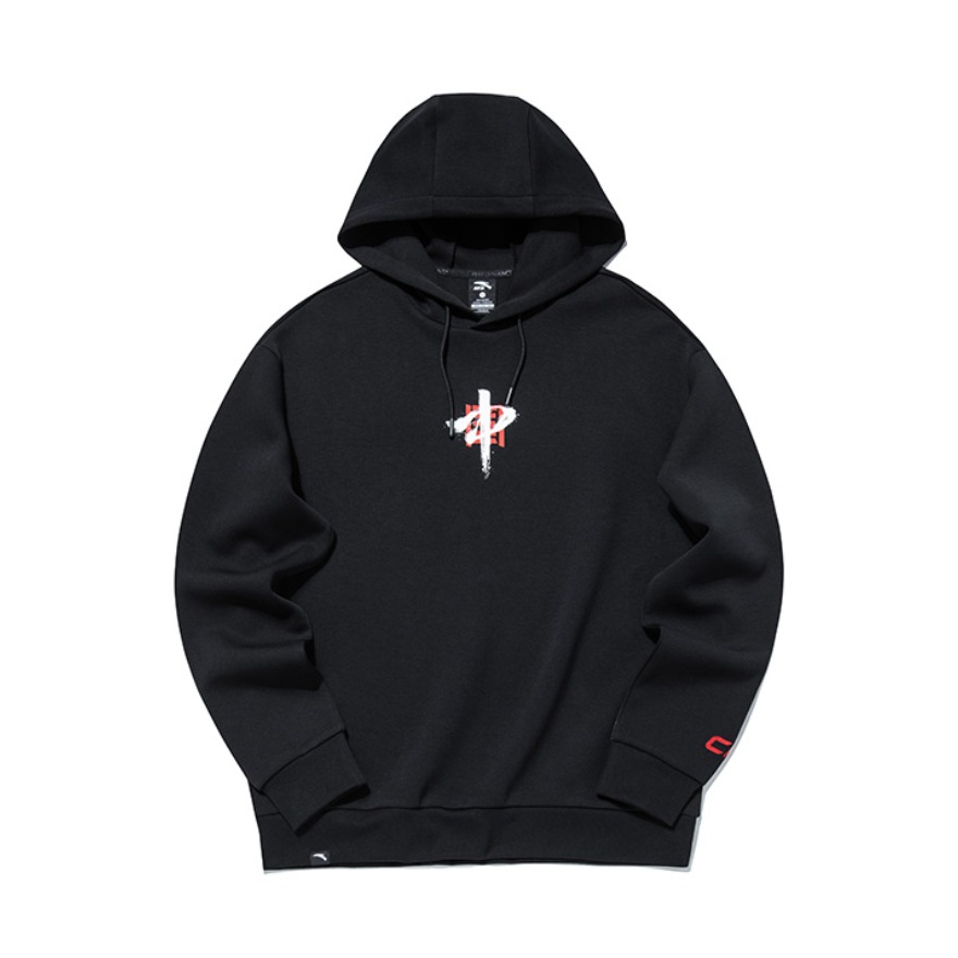 Anta 男子中国红动型科技运动针织长袖卫衣 952137745