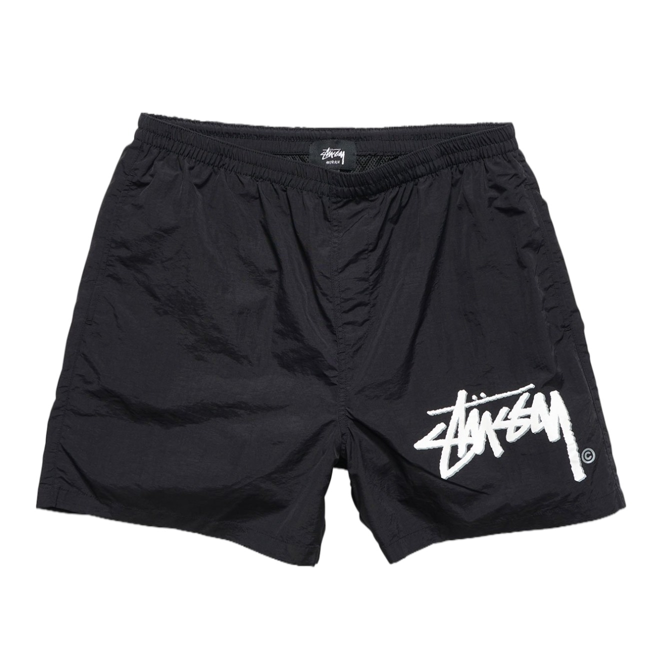 Stussy  STOCK TASLON BIG BEACHSHORT 澳版大logo运动沙滩短裤 男女同款