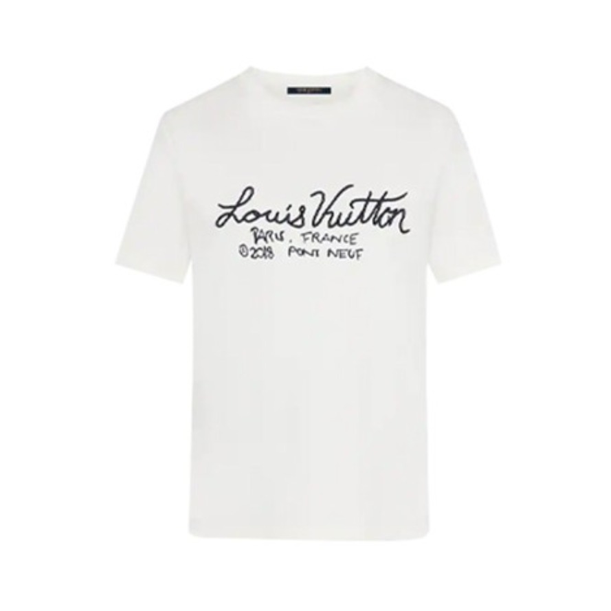 Louis Vuitton 特色印花剌绣短袖T恤 1A7XN