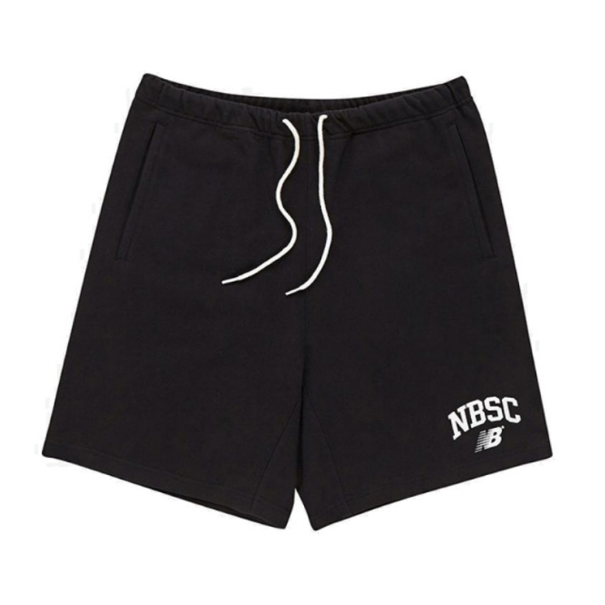 New Balance  情侣字母印花棉质透气宽松休闲短裤 男女同款 NVB20023