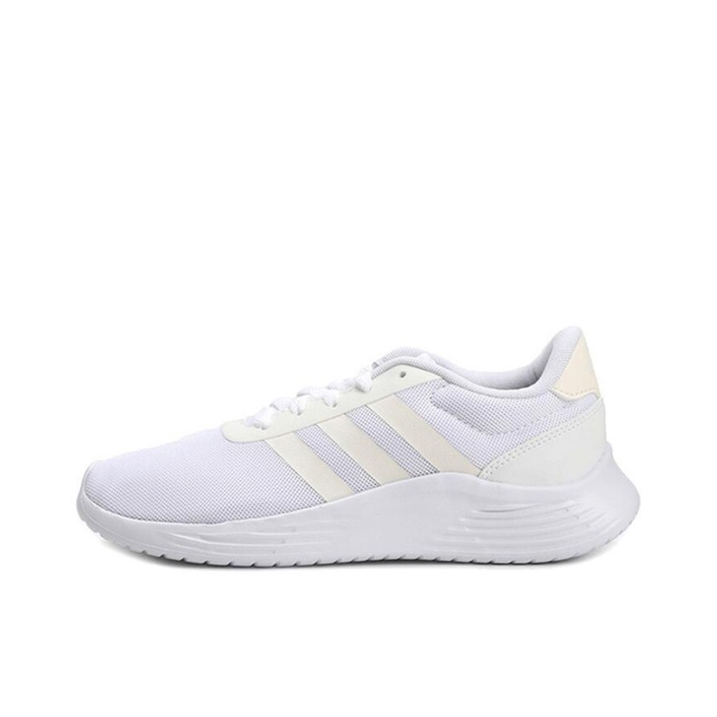 推荐商品：adidas Lite Racer 2.0 跑鞋 防滑耐磨网面透气轻便轻运动缓震织物圆头 White 白色