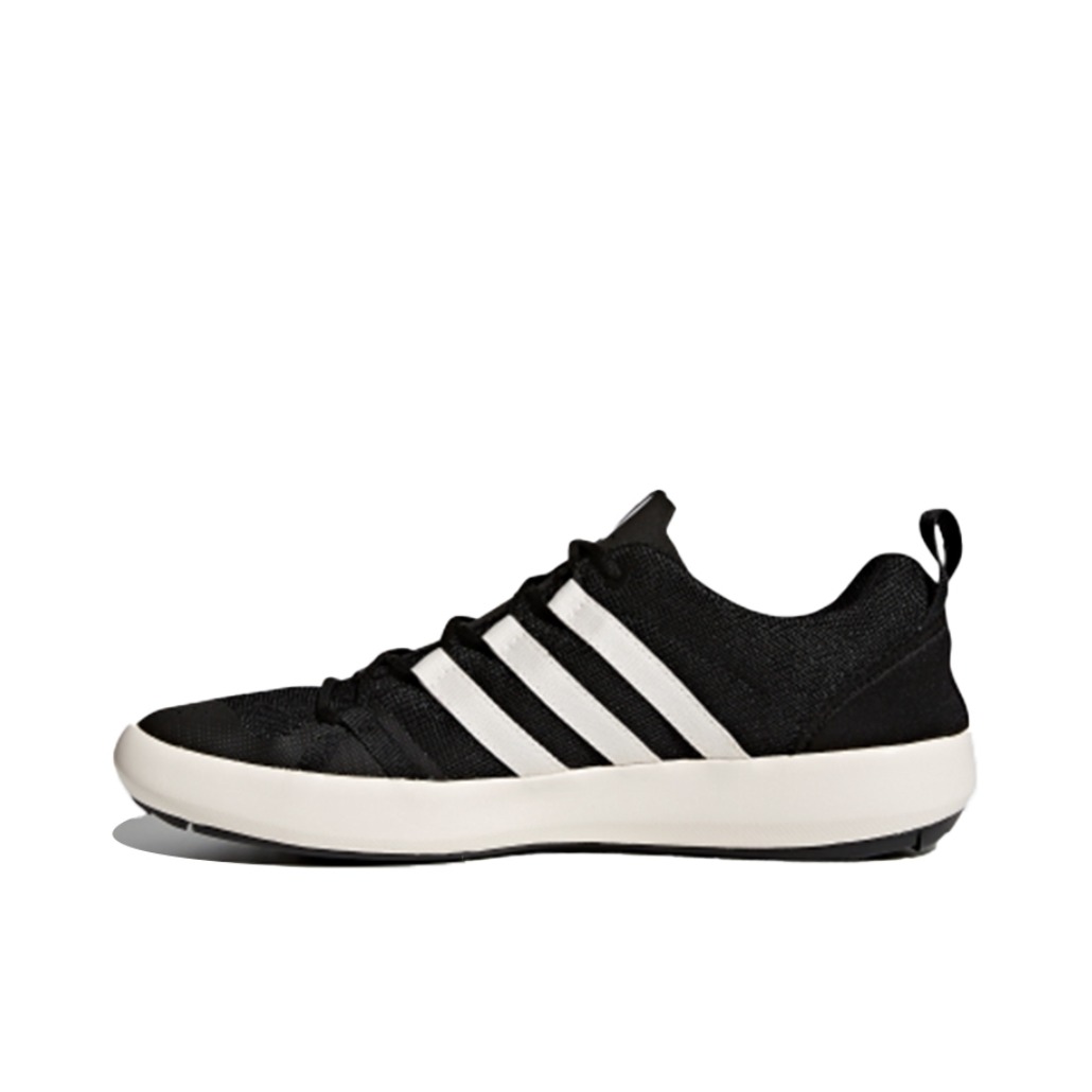 推荐商品：adidas Terrex CC Boat Graphic 舒适透气 防滑 轻便减震 潮流百搭 低帮 户外鞋 徒步鞋 Black/White 黑白