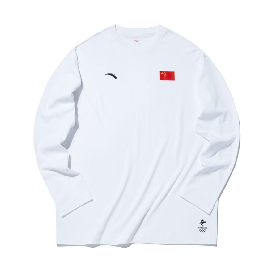 Anta 国旗 男女同款纯棉长袖针织卫衣 152130407