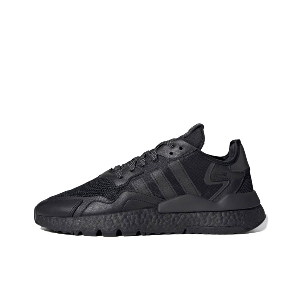 推荐商品：adidas Originals Nite Jogger BOOST 透气 防滑 支撑 中底 复古 运动休闲鞋 全黑