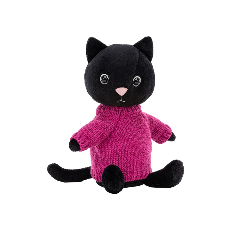 JELLYCAT 动物系列 针织衫小猫 毛绒玩具