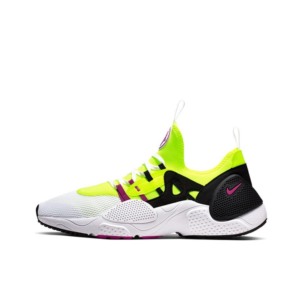 推荐商品：Nike Huarache E.D.G.E. TXT 运动休闲鞋 耐磨防滑舒适轻便网布透气时尚 White/Black/Yello 白黑黄紫