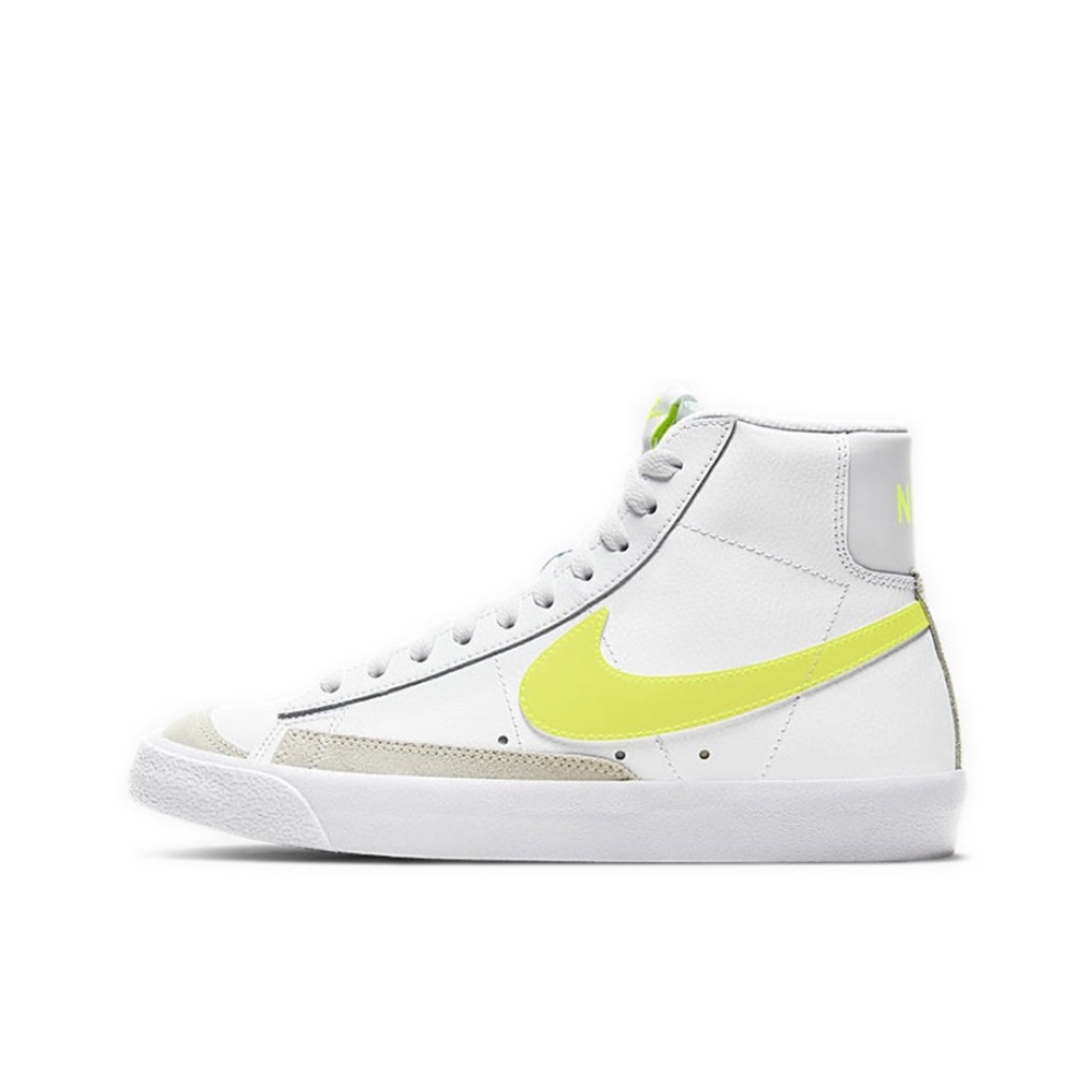 推荐商品：Nike Blazer 板鞋 经典复古防滑舒适百搭 Lemon Venom 白色/荧光绿