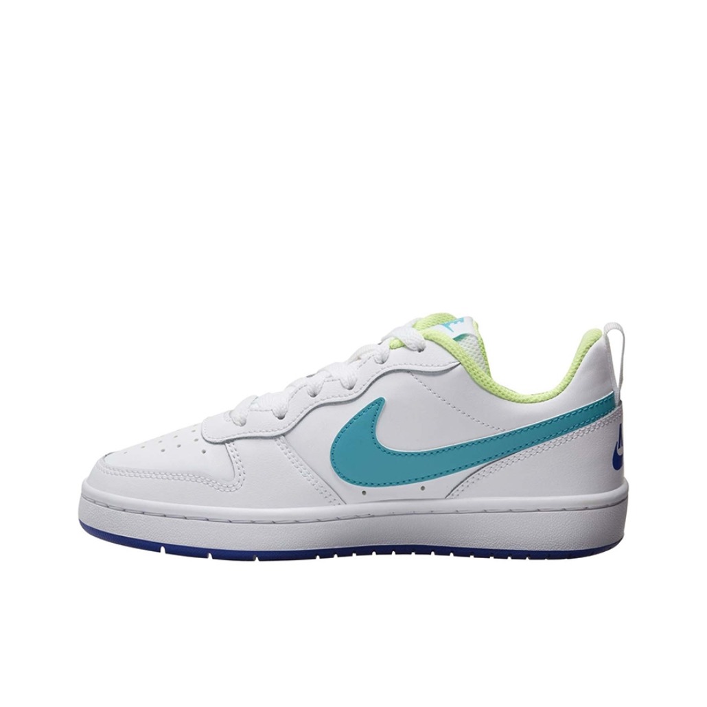 推荐商品：Nike Court Borough 2 板鞋 复古时尚支撑舒适百搭轻便防滑 白蓝黄