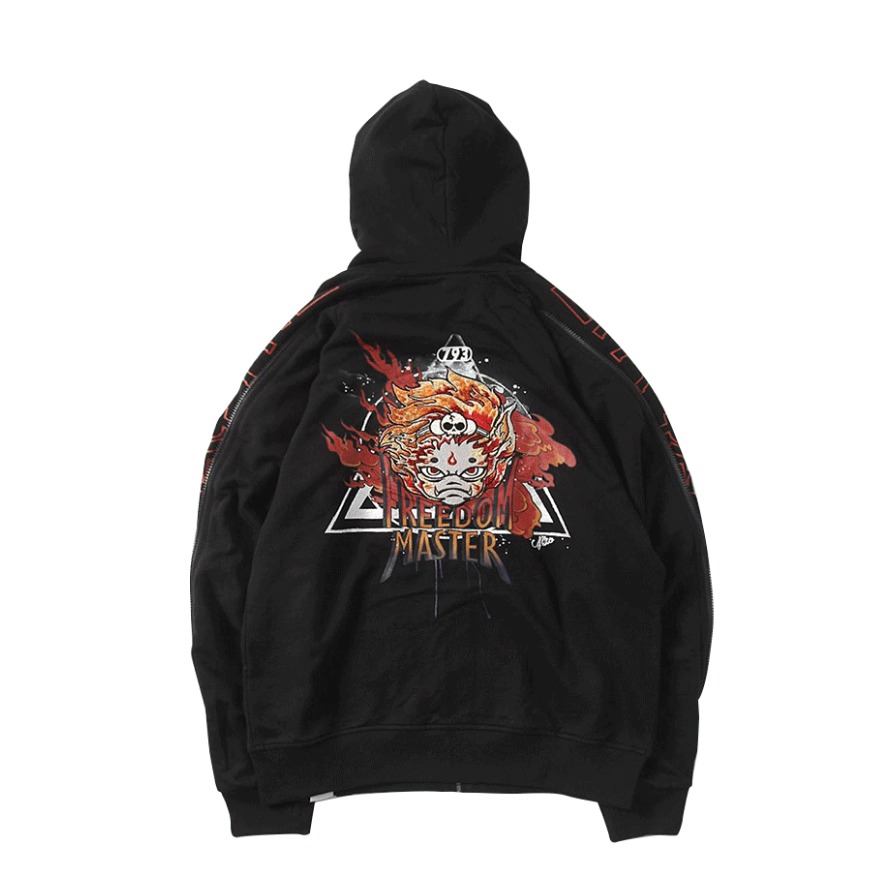 oniarai 地藏街头开衫外套 J34357