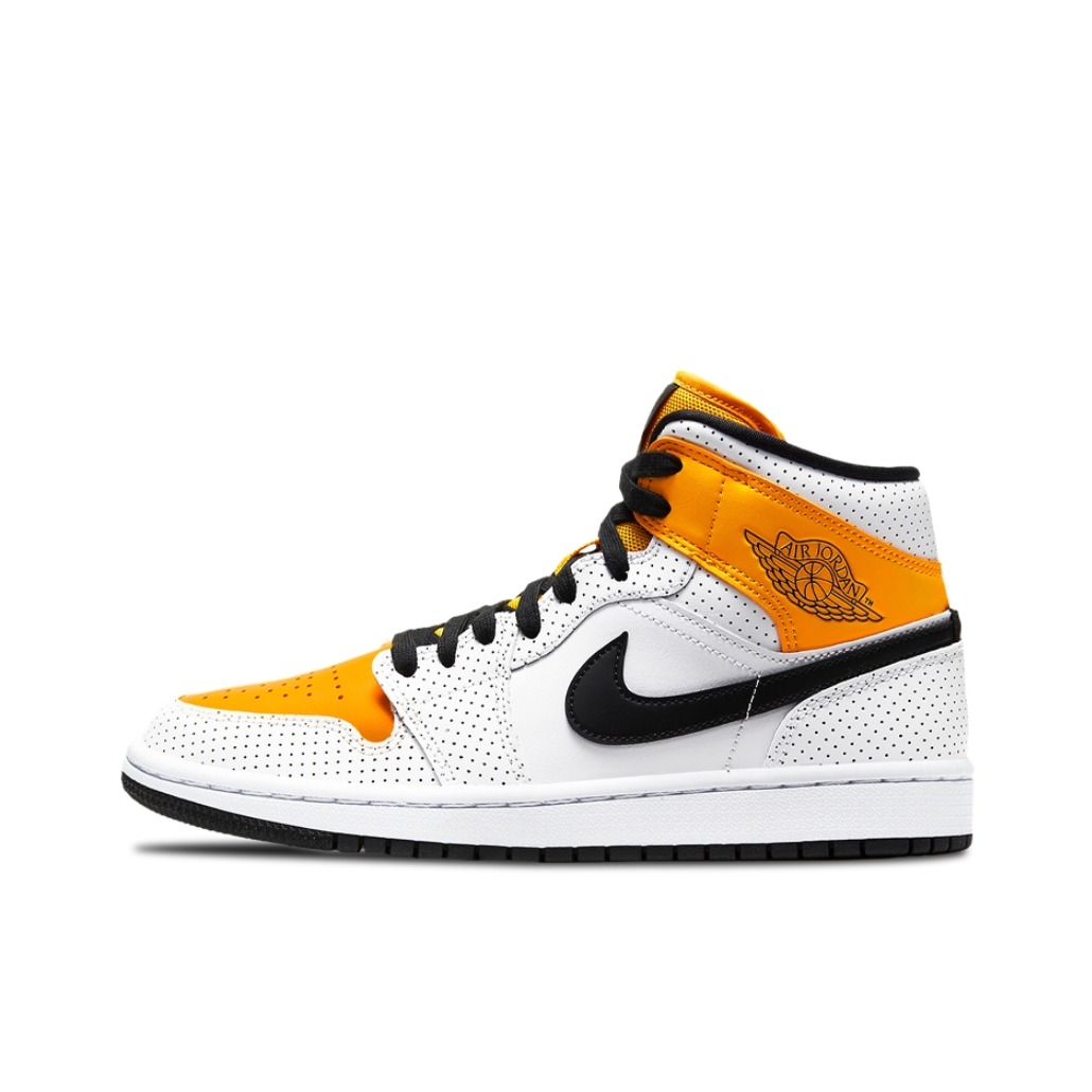 推荐商品：Air Jordan 1 板鞋 运动休闲鞋 复古潮流支撑合成革 Laser Orange 中帮/冷白落日橙