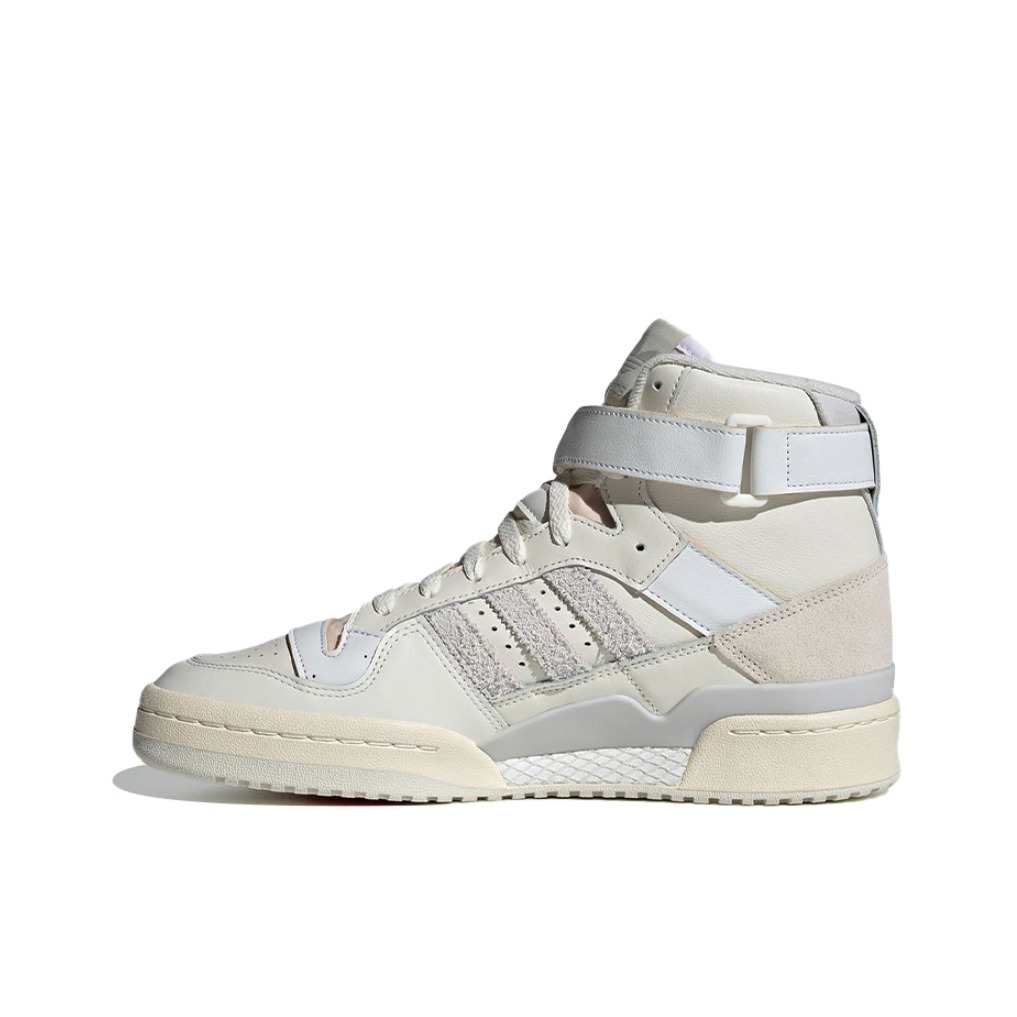 推荐商品：adidas Originals Forum 板鞋 轻便复古防滑时尚魔术贴篮球风薄底包裹性 Grey Orbit 米灰/灰色/浅粉