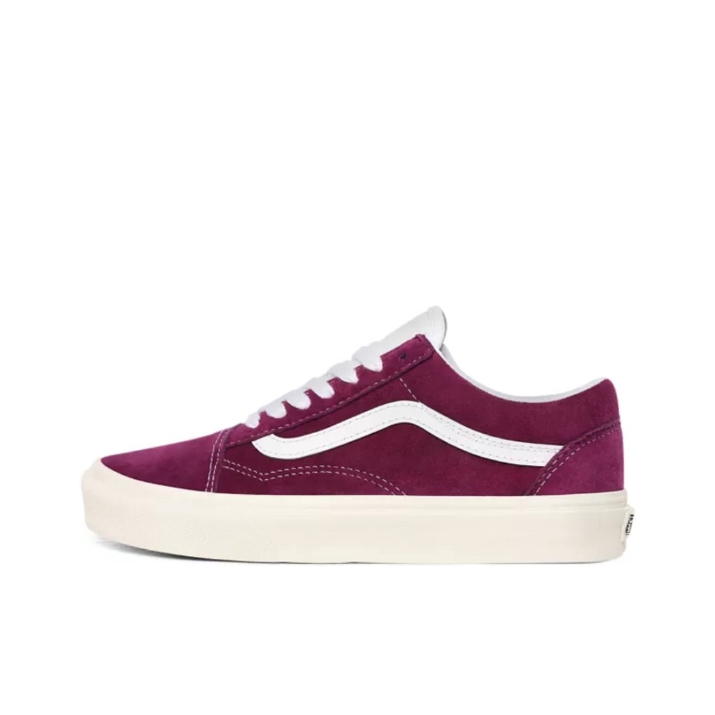 推荐商品：Vans/范斯 Old Skool 滑板鞋 板鞋 轻便防滑复古舒适经典 紫色/白色