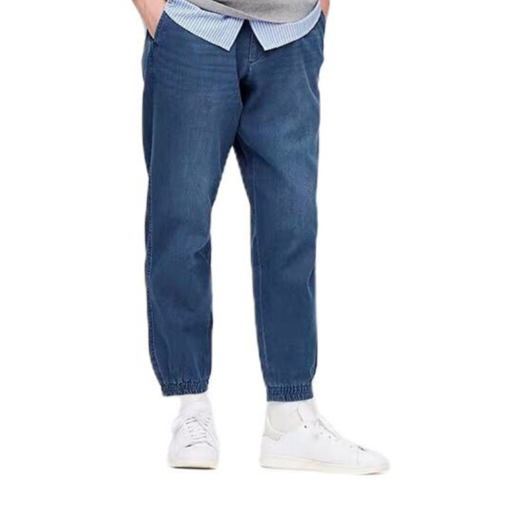 UNIQLO/优衣库 EZY修身束脚运动裤牛仔 427230