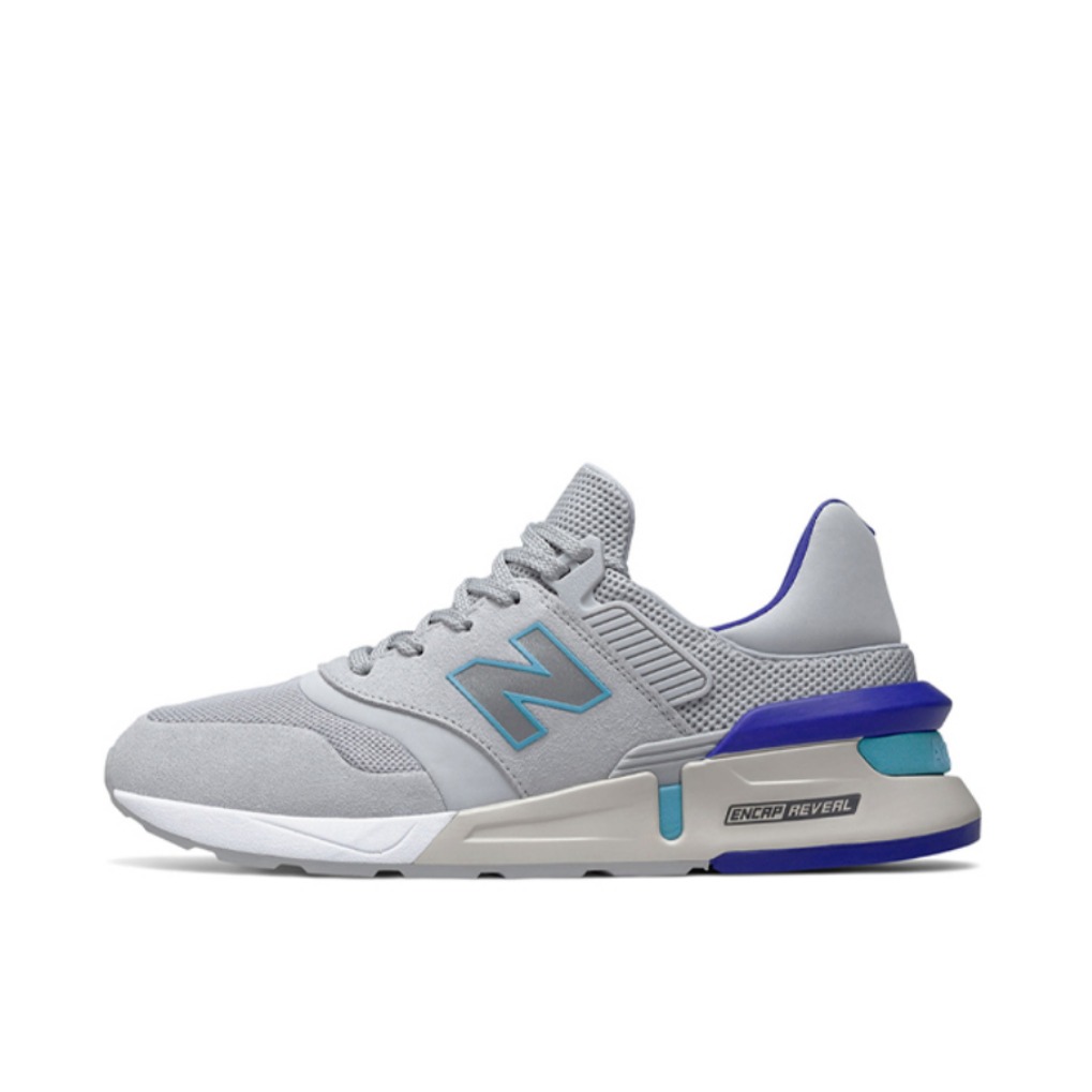 推荐商品：New Balance 997 时尚复古 防滑耐磨 透气舒适 运动休闲鞋 灰色/青色/白色/蓝色