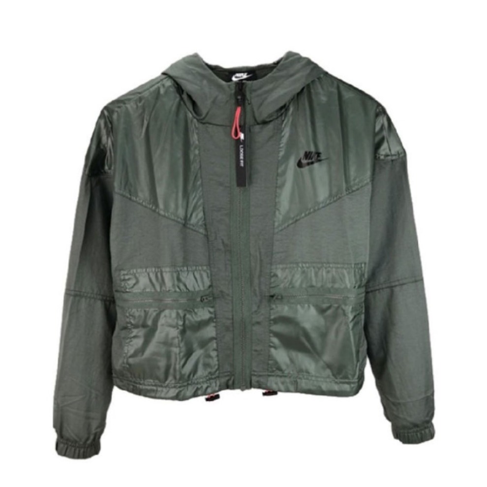 Nike 新款连帽运动休闲短款防风拉链夹克 BV2834