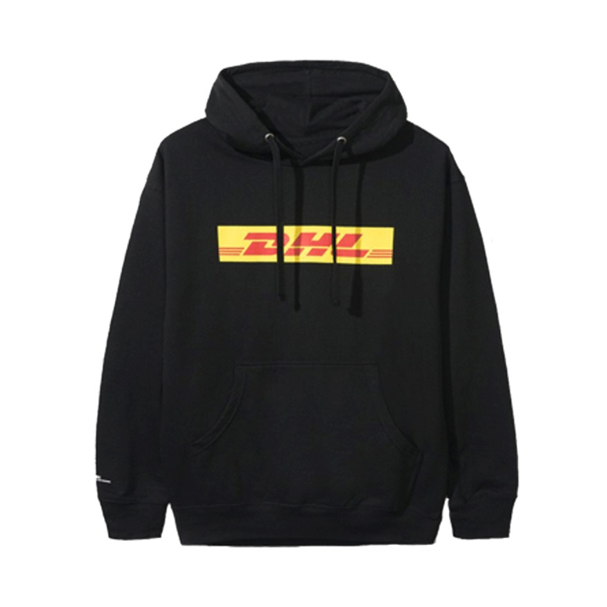 Anti Social Social Club X DHL 联名款 字母印花连帽长袖卫衣 男女同款 ASSW523