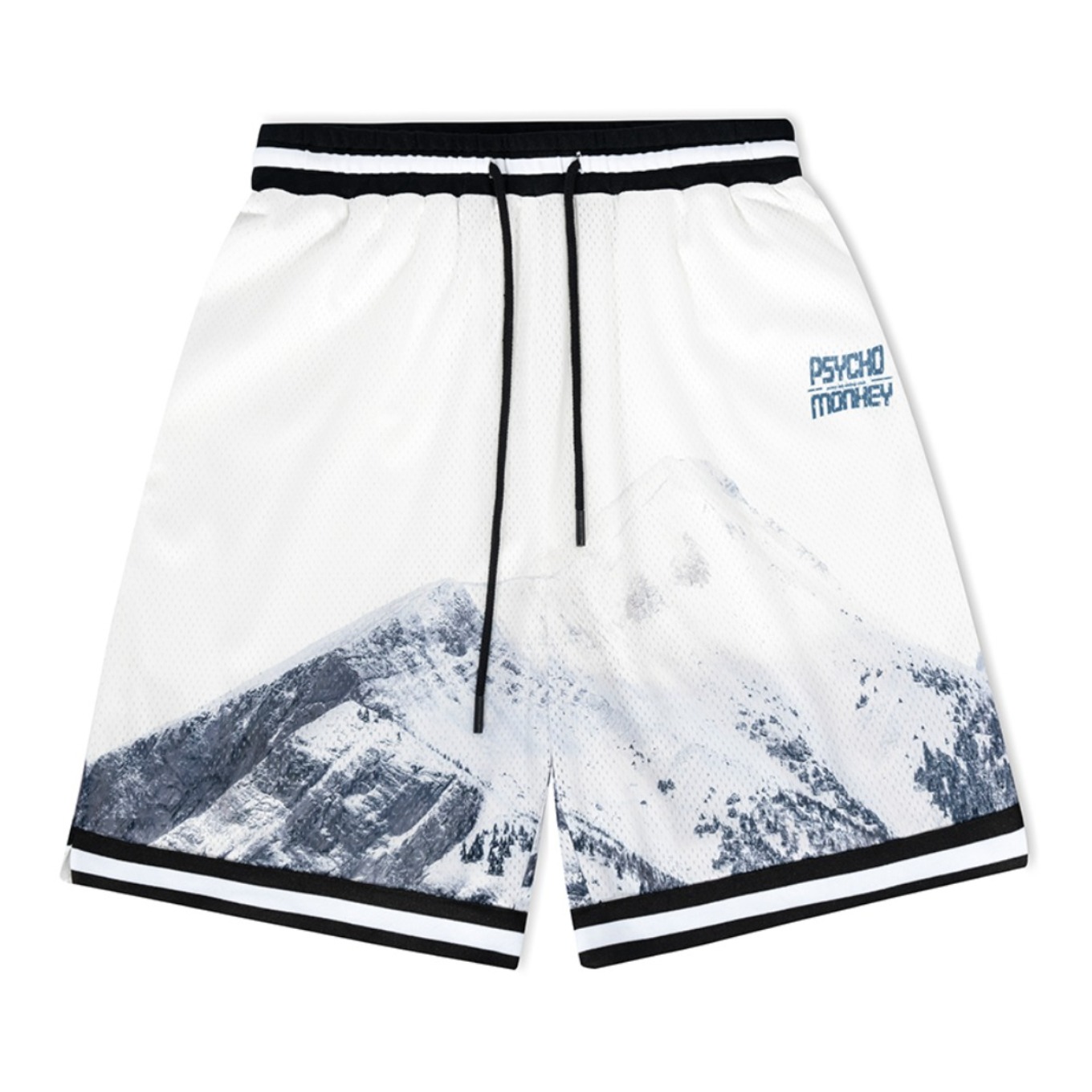 PCMY 2023SS 网眼雪山数码印花短裤 男女同款 P0540