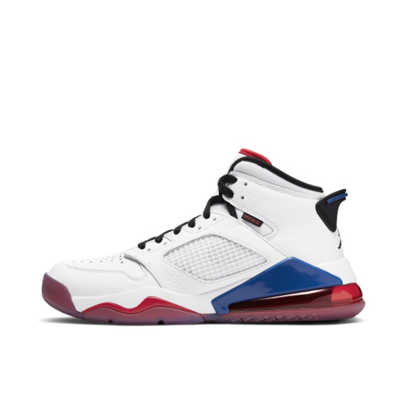 推荐商品：Air Jordan Mars 270 运动休闲鞋 复古时尚舒适减震防滑耐磨实战气垫网布织物 White 白色/蓝色/红色