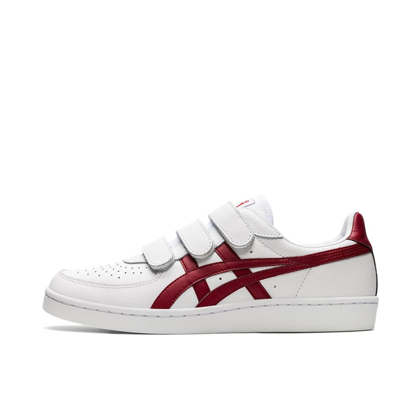 推荐商品：Onitsuka Tiger GSM 耐磨 时尚 百搭复古 舒适透气 防滑 板鞋 魔术贴/白色/红色
