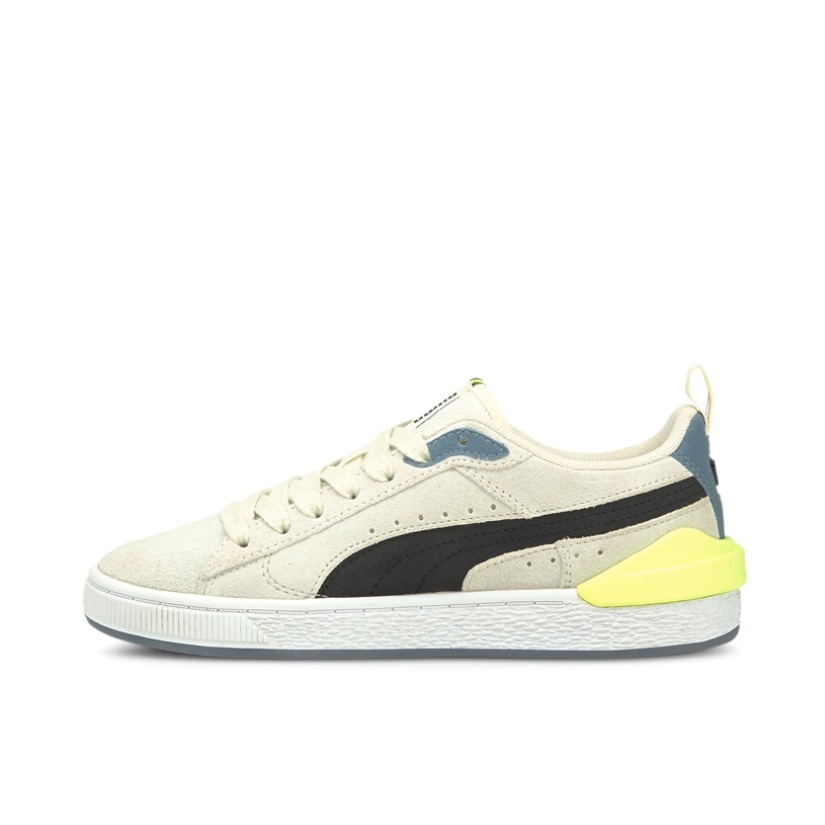 推荐商品：Puma/彪马 Suede Bloc 板鞋 经典百搭复古舒适透气防滑耐磨减震 大童/米白