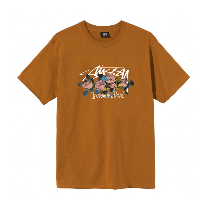 Stussy Itp Roses玫瑰套头短袖T恤 男女同款