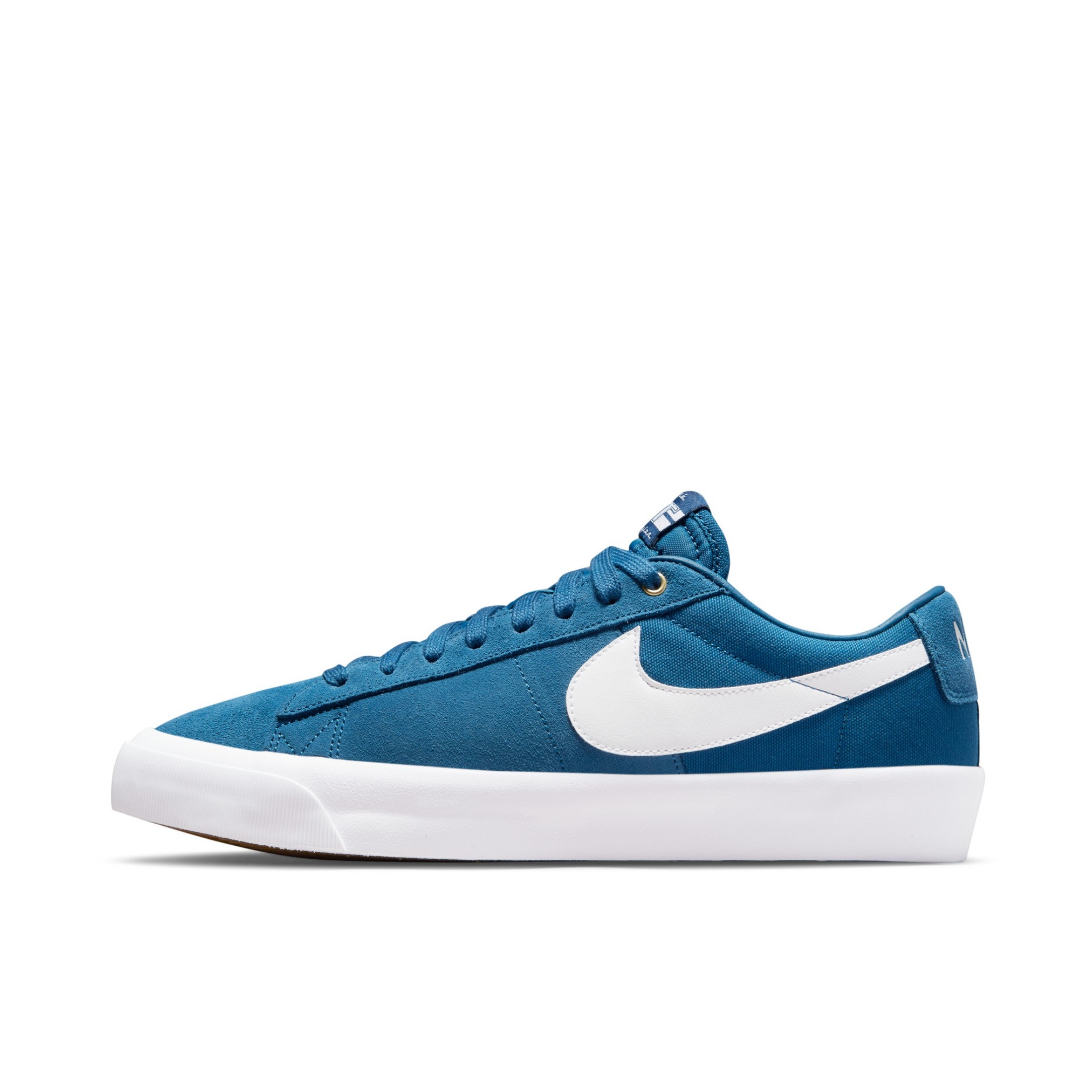 推荐商品：Nike SB Blazer Zoom 滑板鞋 板鞋 拼接时尚复古防滑耐磨透气运动休闲舒适百搭 庭蓝色/白色