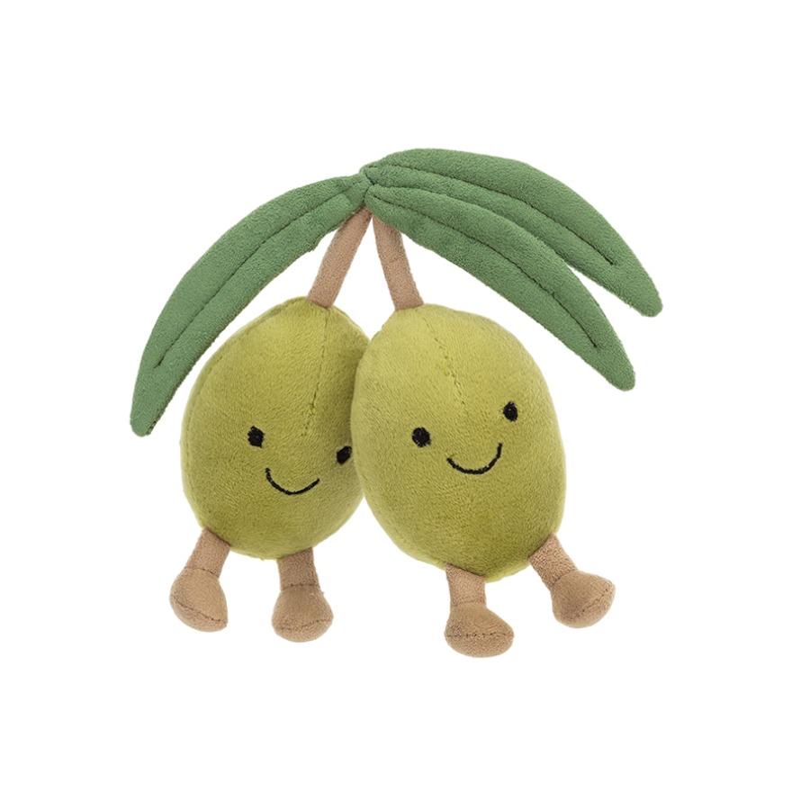 JELLYCAT 水果系列 趣味橄榄 毛绒玩具