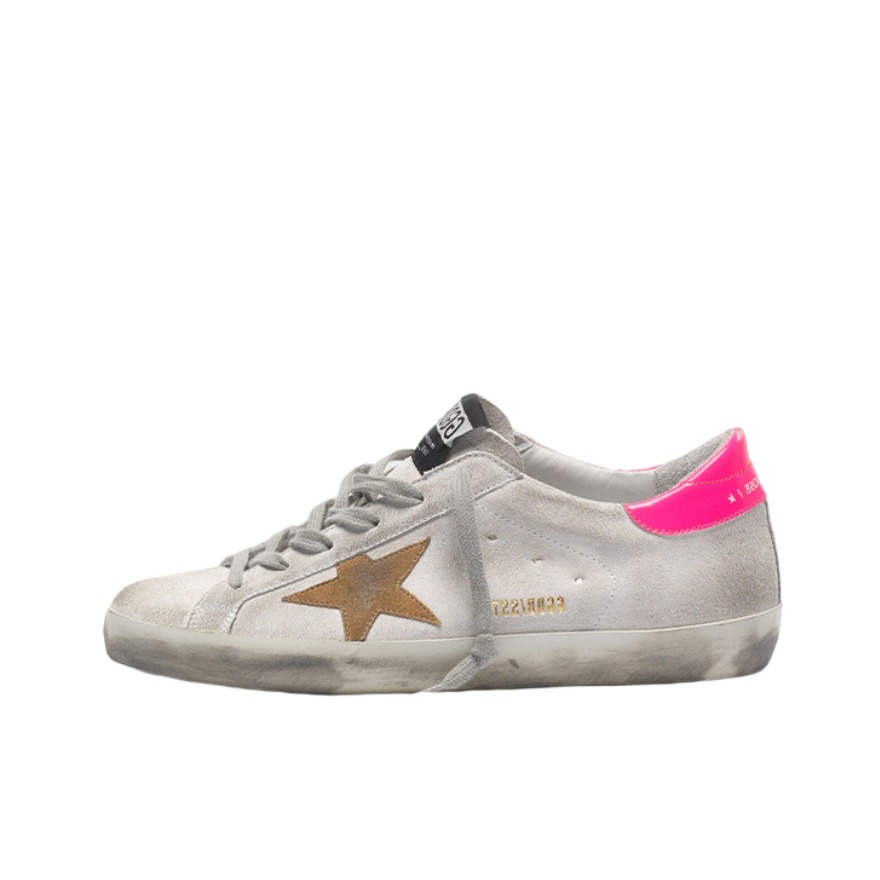 推荐商品：GOLDEN GOOSE Super-star 运动休闲鞋 脏脏鞋 星星鞋 潮流百搭舒适防滑耐磨做旧圆头内增高复古厚底轻便 灰白色