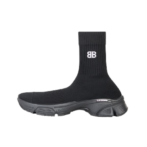 推荐商品：Balenciaga Speed 3.0系列 织物 减震 防滑耐磨 舒适透气 支撑 套脚 时尚简约 运动休闲鞋 SPEED 3.0男士针织BB徽标运动鞋 黑色/