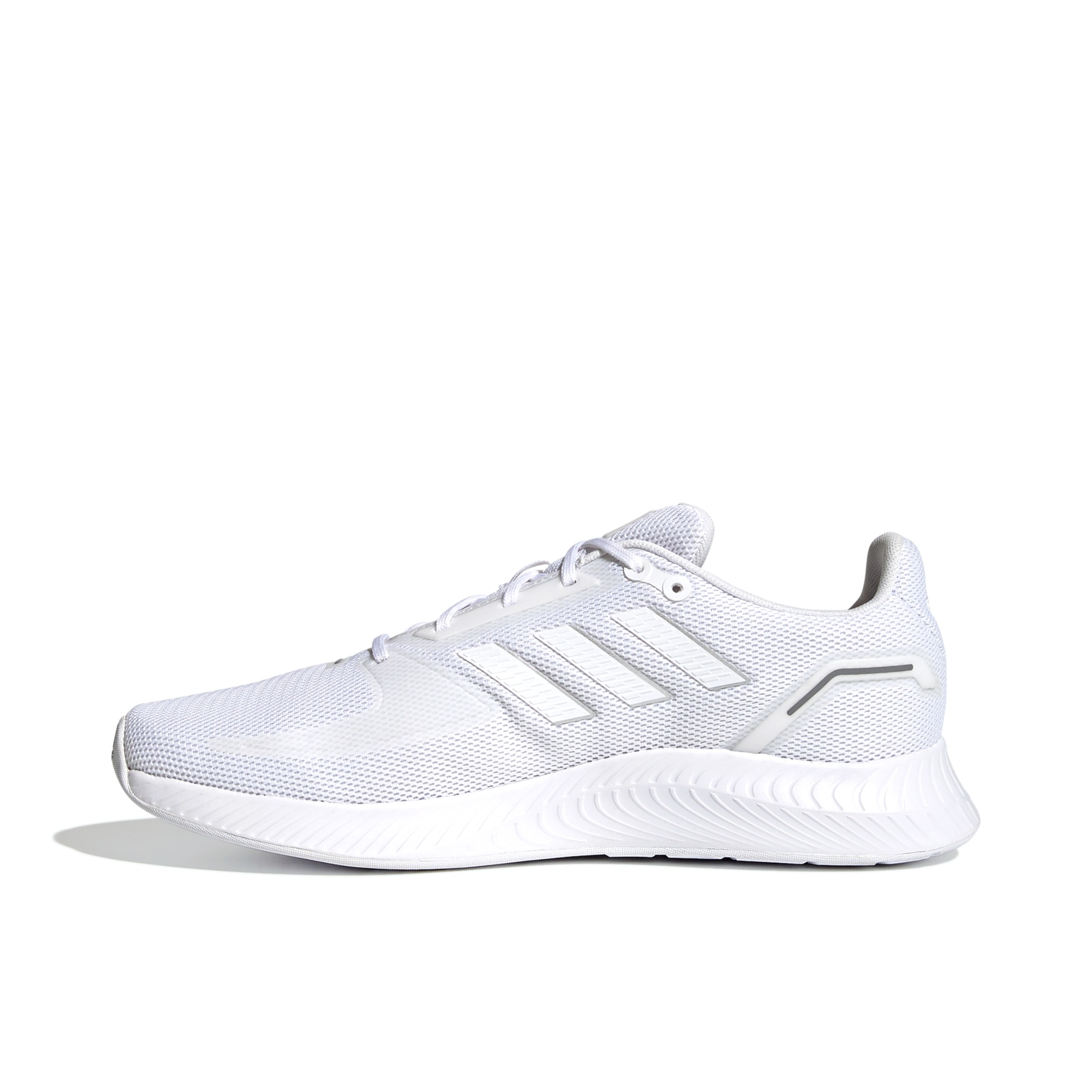 推荐商品：adidas Runfalcon 2 跑鞋 减震回弹防滑耐磨透气网面运动织物圆头 男款/白色