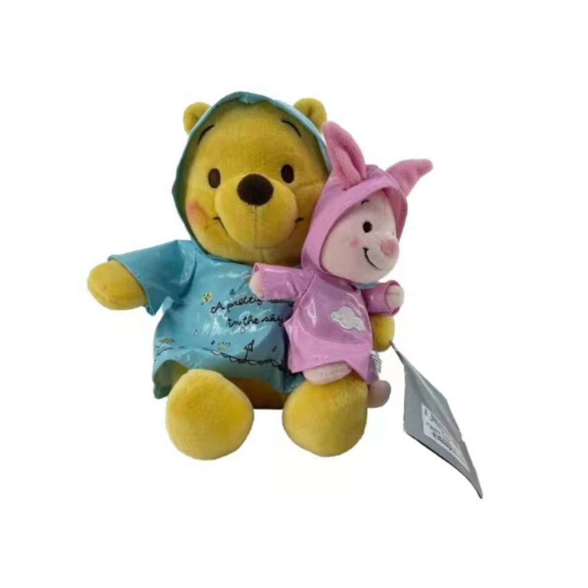 Disney/迪士尼 雨衣装 小猪皮杰维尼熊 毛绒玩具