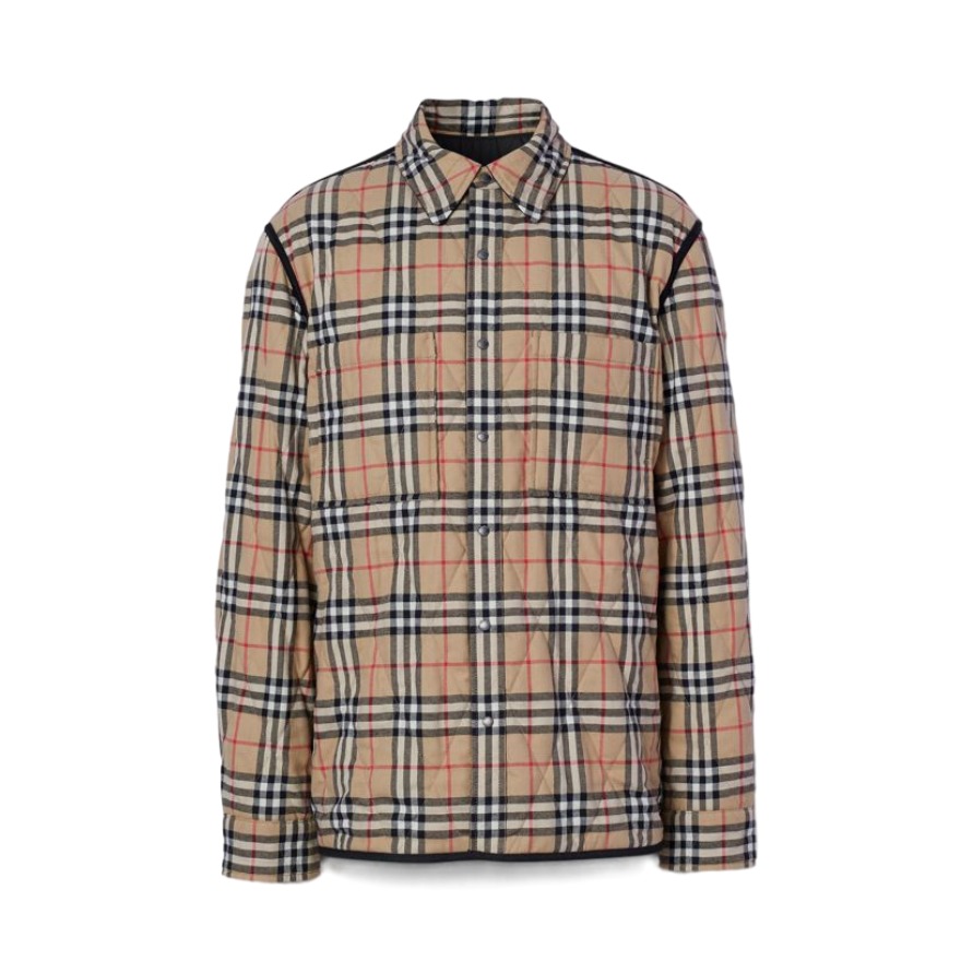 BURBERRY 双面两穿绗缝Vintage 格纹外套
