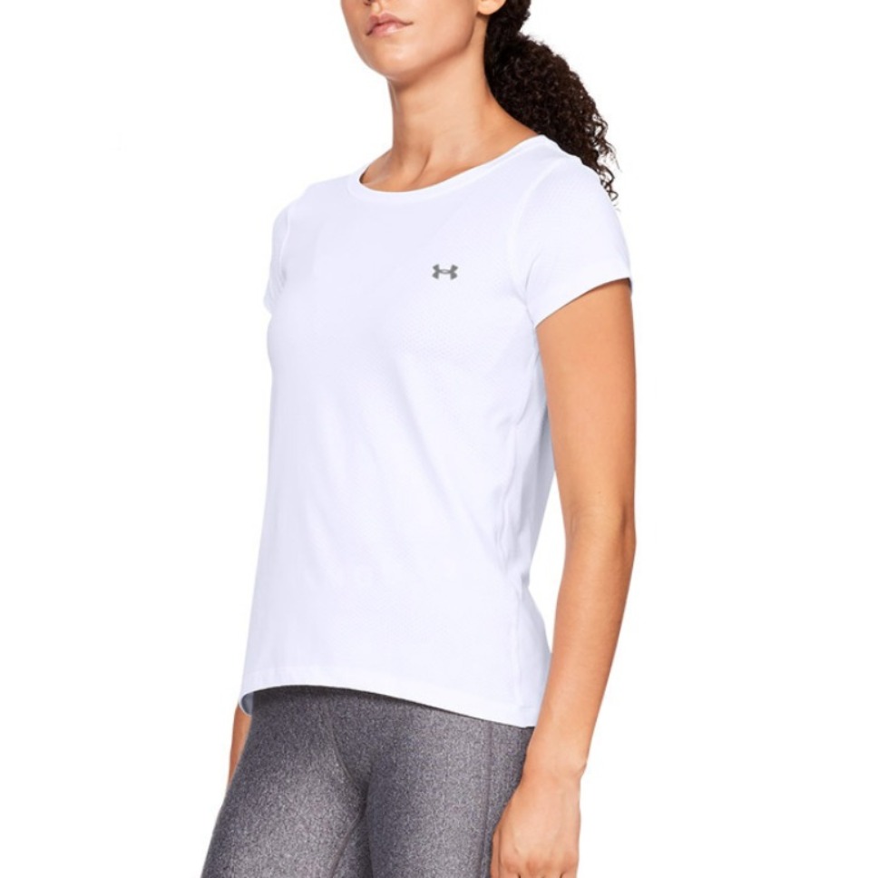 Under Armour HeatGear® 运动健身修身快干弹性透气圆领短袖T恤 男女同款 1328964