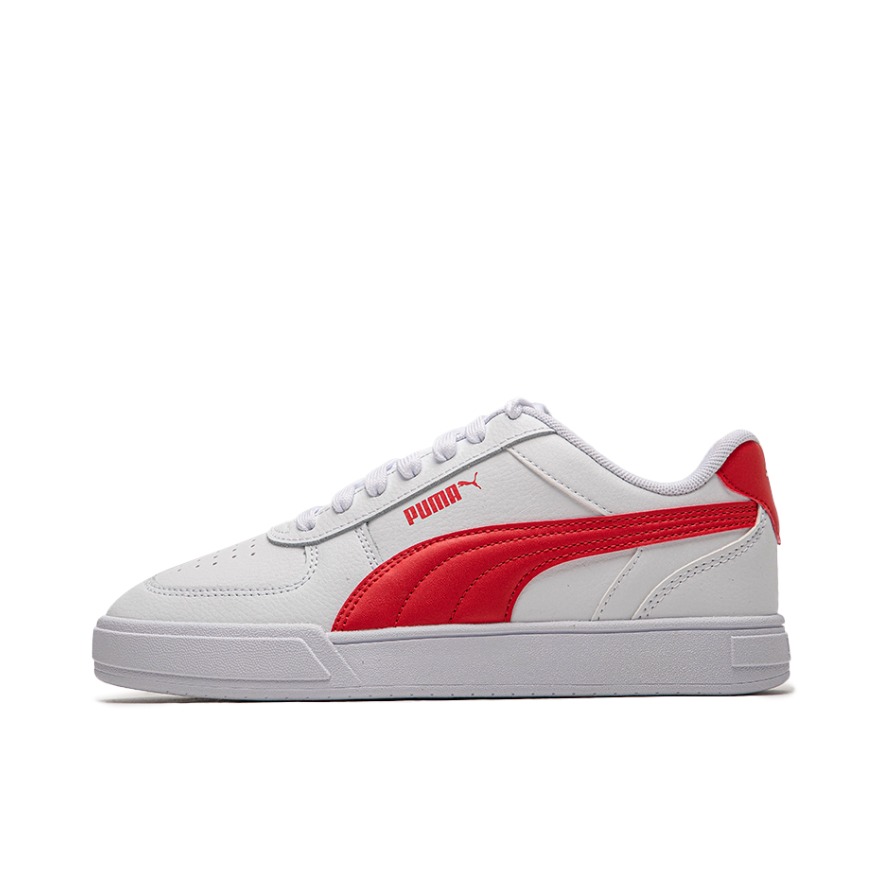 推荐商品：Puma/彪马 Caven Dime 小白鞋 板鞋 缓震回弹防滑耐磨轻便透气舒适百搭复古薄底美式流光风 白色/红色