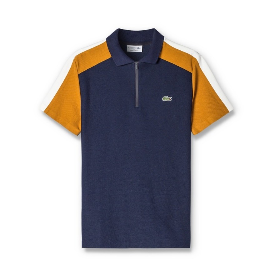 LACOSTE 休闲舒适易搭拼接Polo衫 PH2144K2