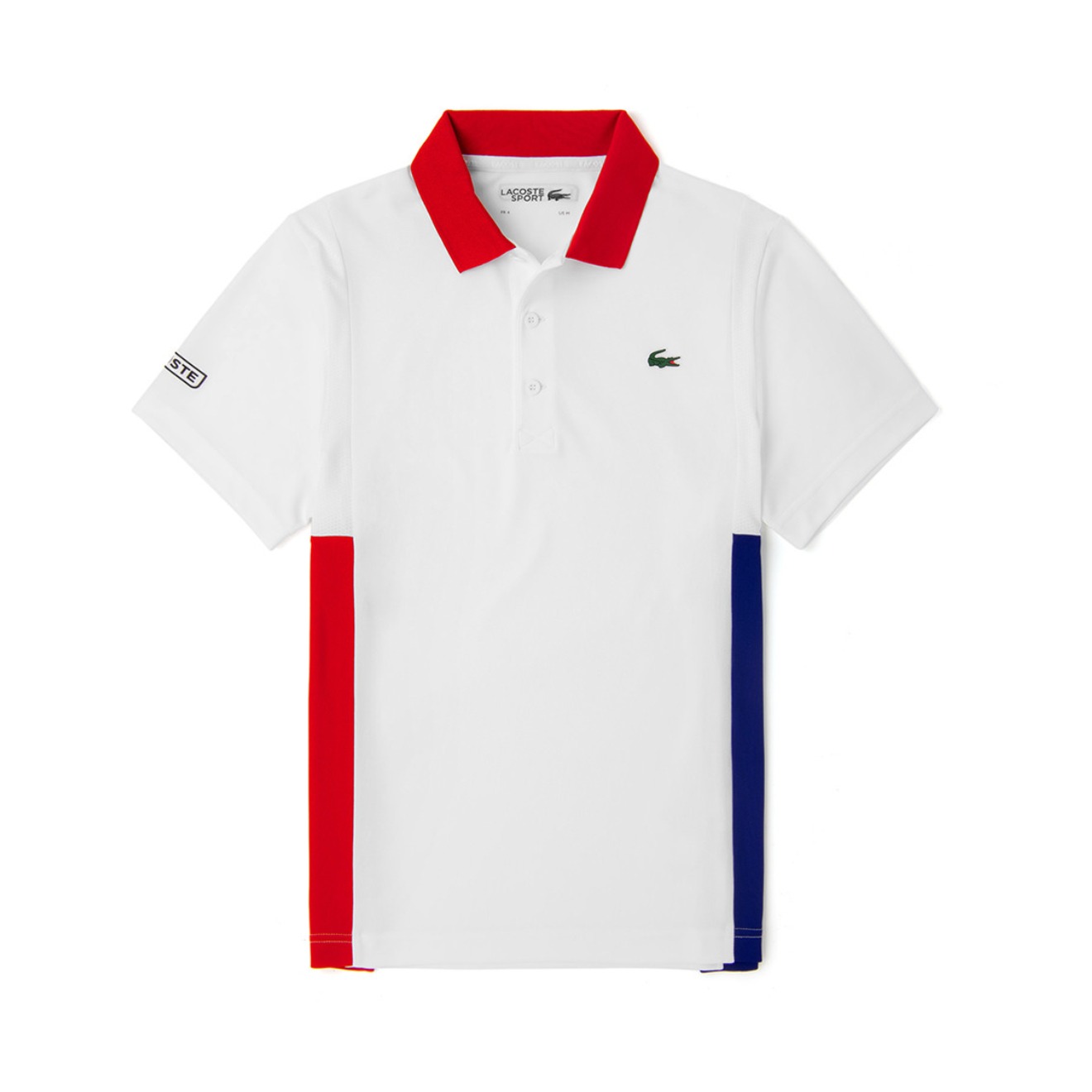 LACOSTE 潮流拼色透气翻领Polo衫 男女同款 DH2053