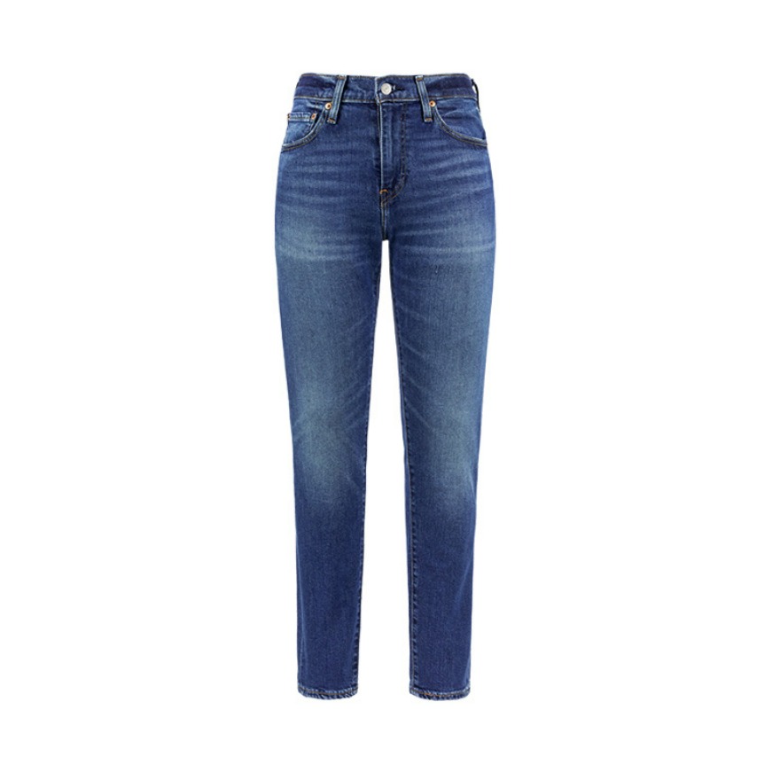 Levi's/李维斯 美式水洗低腰修身窄脚直筒中腰锥型小脚赤耳牛仔裤