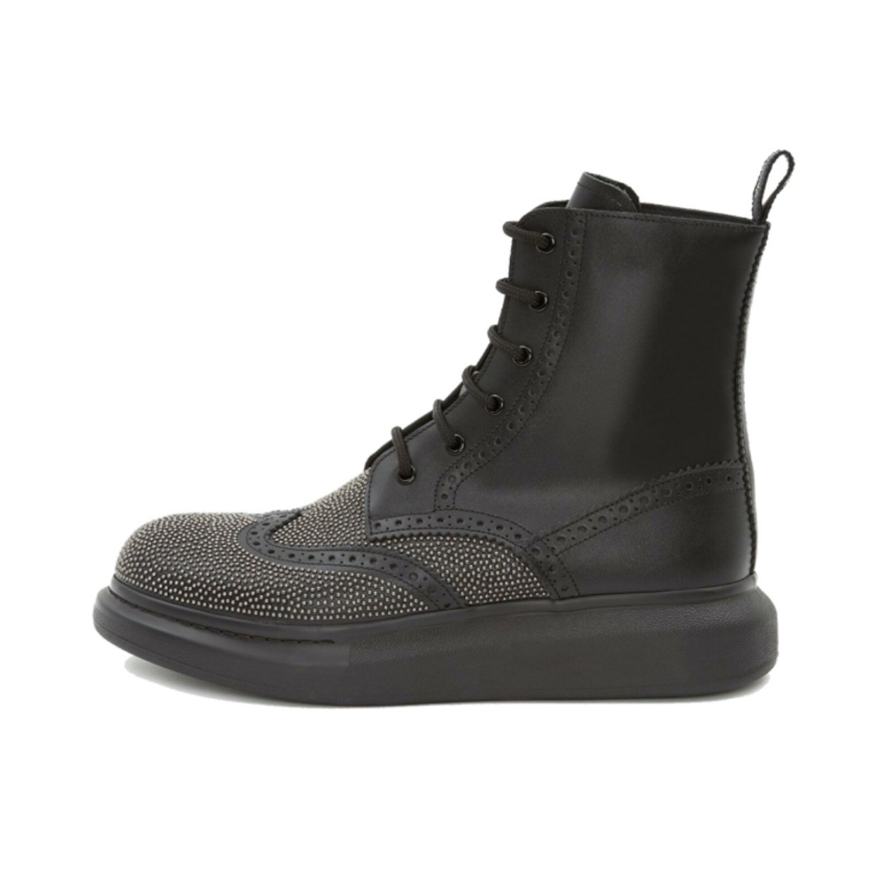Alexander McQueen/亚历山大麦昆 混合系带踝靴  645911WHFLA1081
