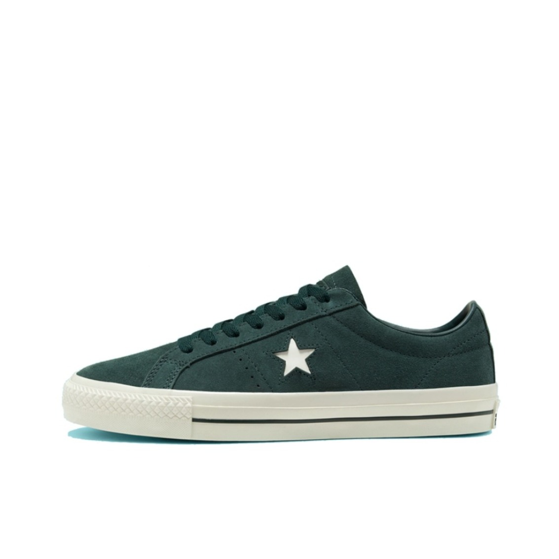 推荐商品：Converse/匡威 One Star 翻毛皮 防滑 复古 星星鞋 板鞋 深绿/翻毛皮