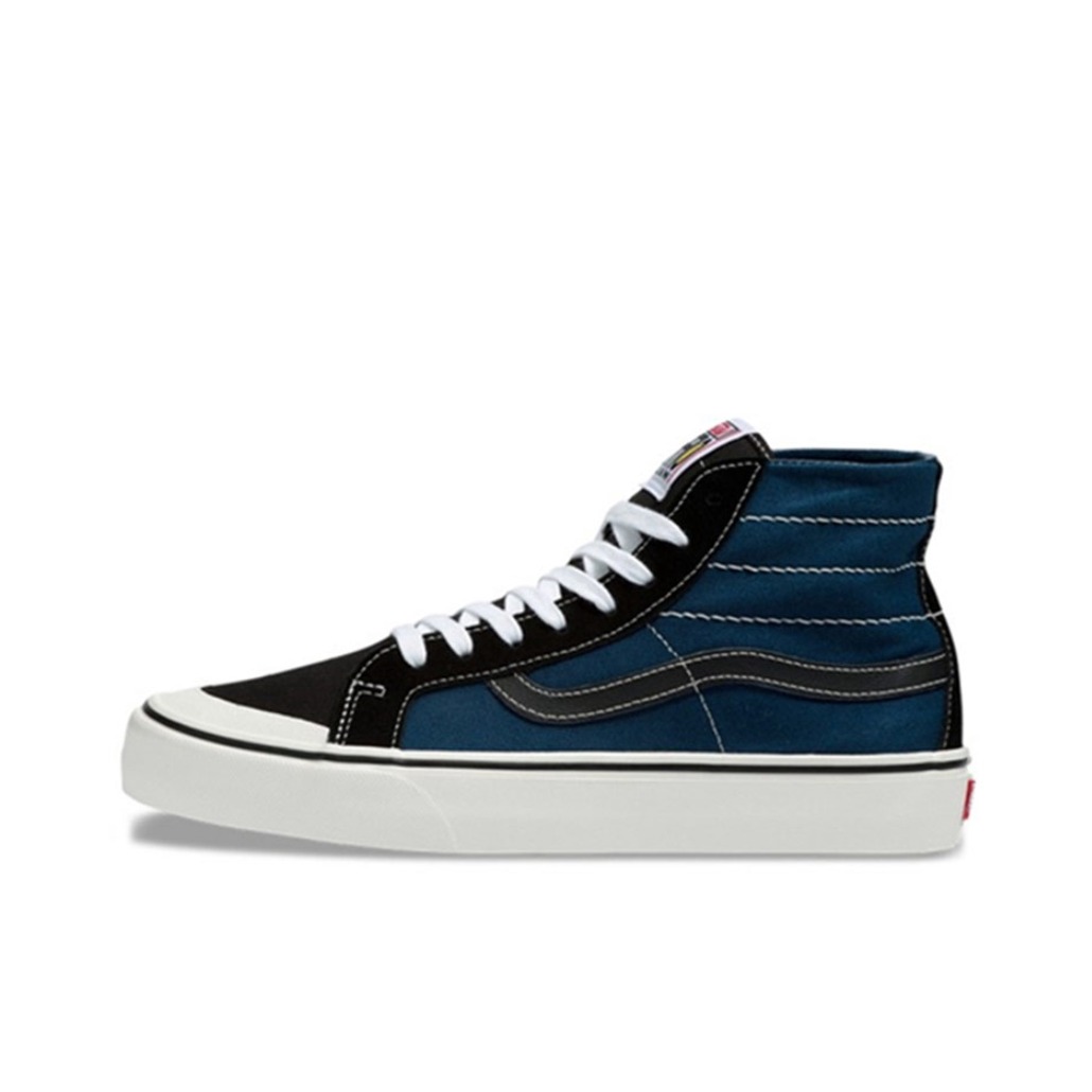 推荐商品：Vans/范斯 SK8-Hi 板鞋 潮流经典拼接复古街头厚底 藏蓝/黑白