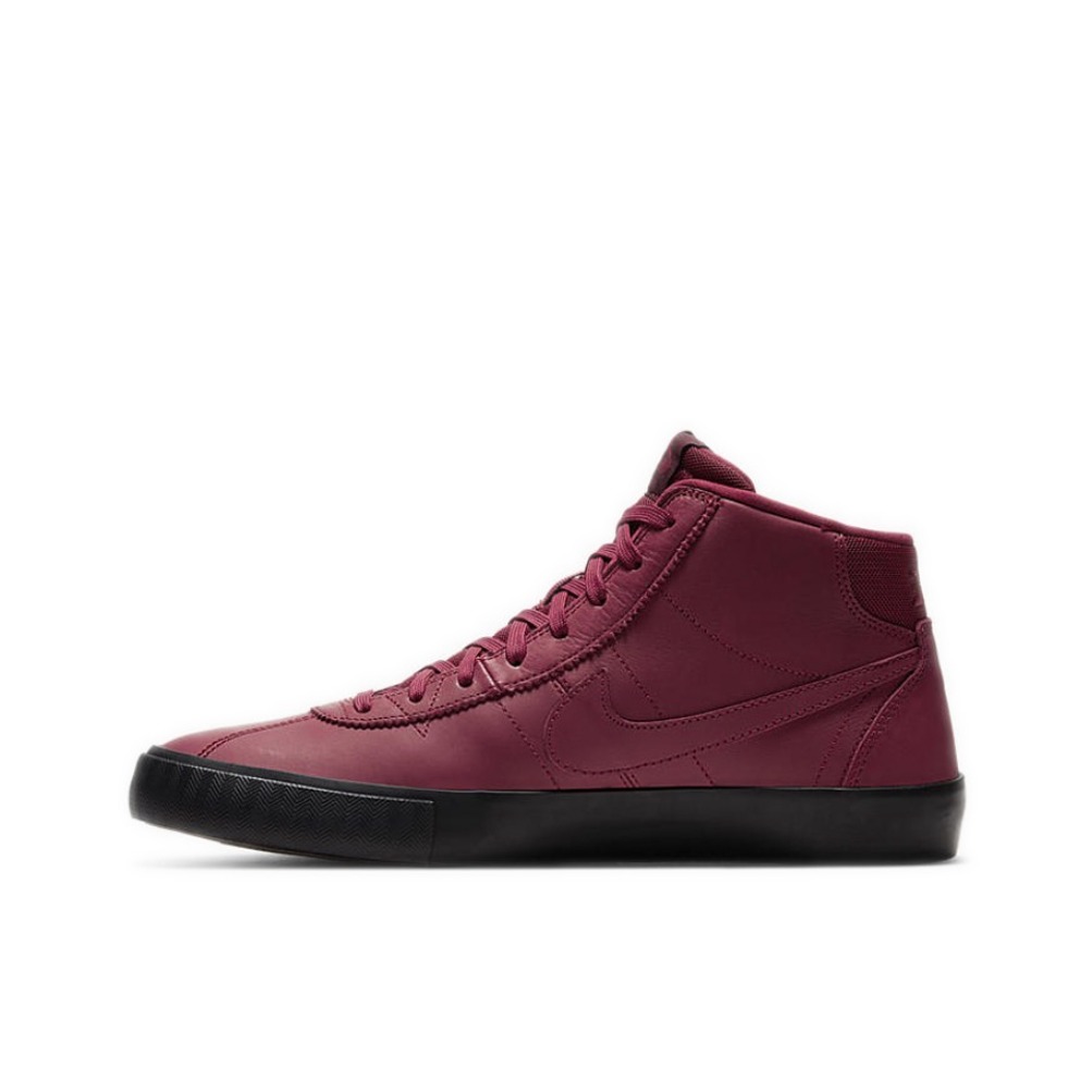 推荐商品：Nike SB Bruin 防滑耐磨 舒适百搭 轻便透气 复古 简约 休闲 板鞋 Maroon/Black Lacey Baker联名/酒红/黑色