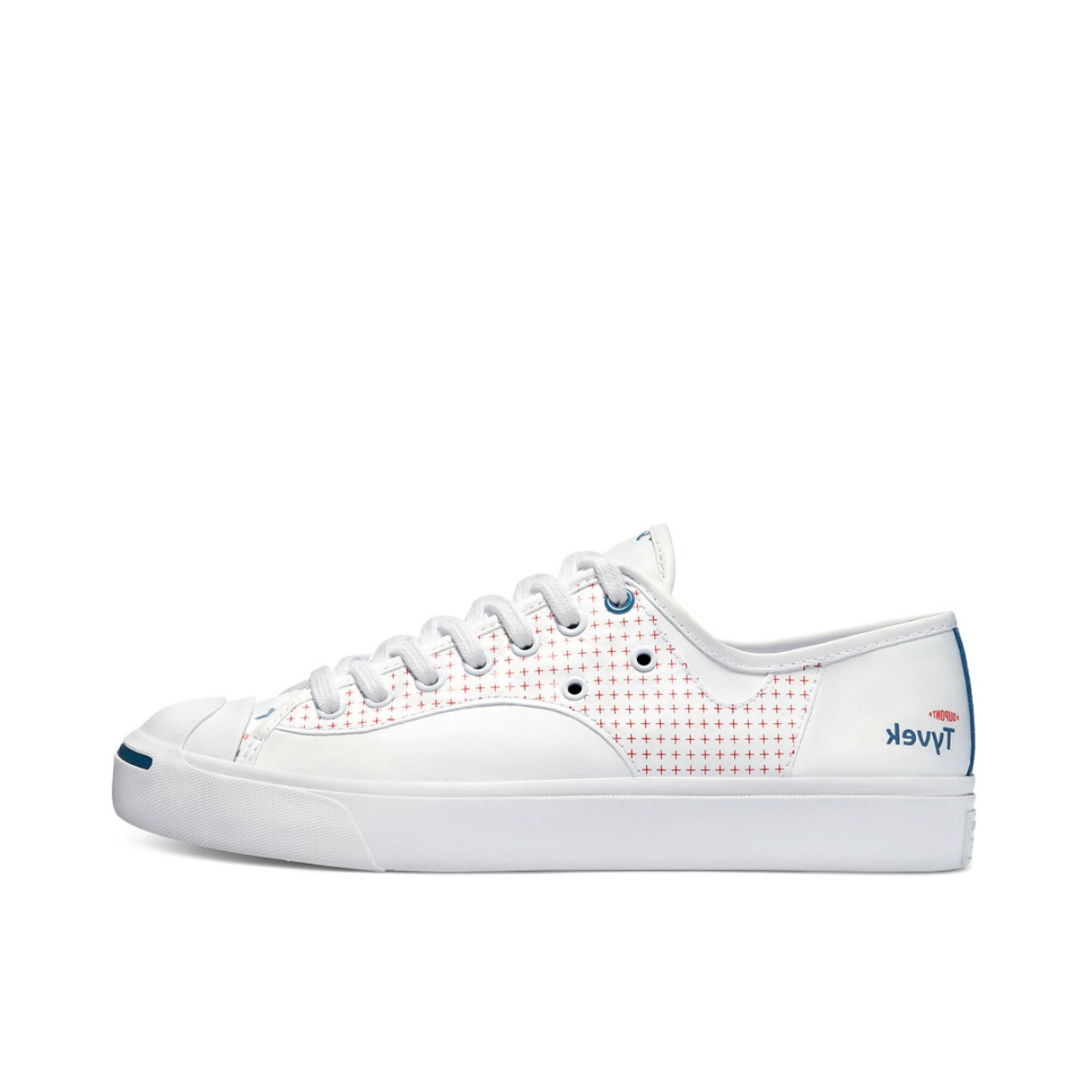 推荐商品：Converse/匡威 Jack Purcell 帆布鞋 圆头防滑耐磨减震轻便复古日常百搭 Tyvekx联名/白色/格纹