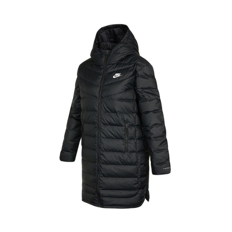 Nike AS WNSW 中长款防风连帽羽绒服 女装 DH4076