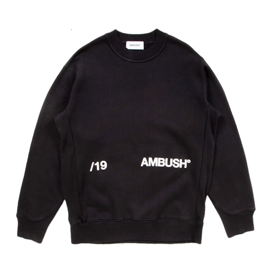 AMBUSH CREWNECK SWEAT SHIRT前后字母套头圆领卫衣 男女同款